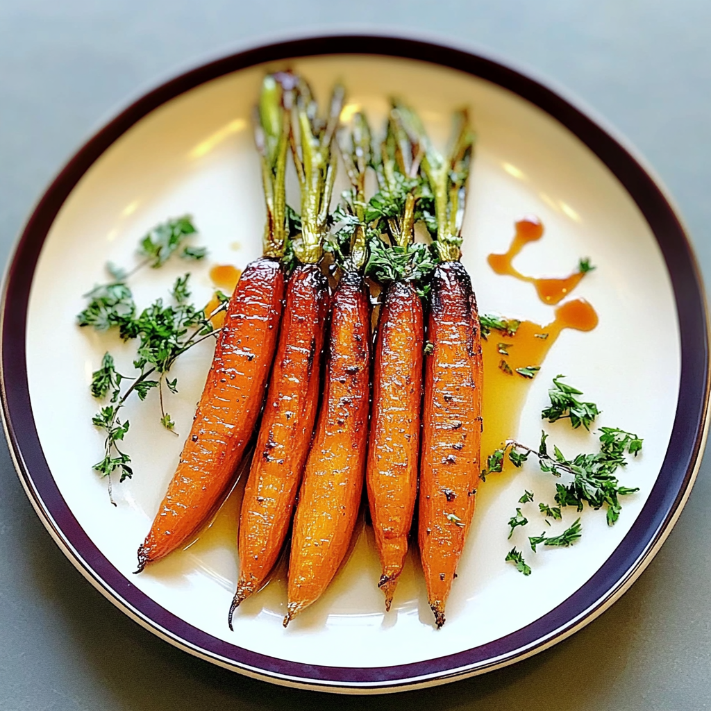 Recipe preparation for Whole Roasted Carrots