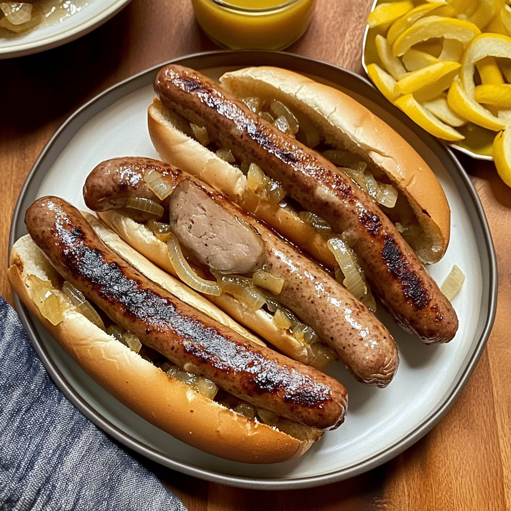 Recipe preparation for Midwestern-Style Beer Boiled Brats