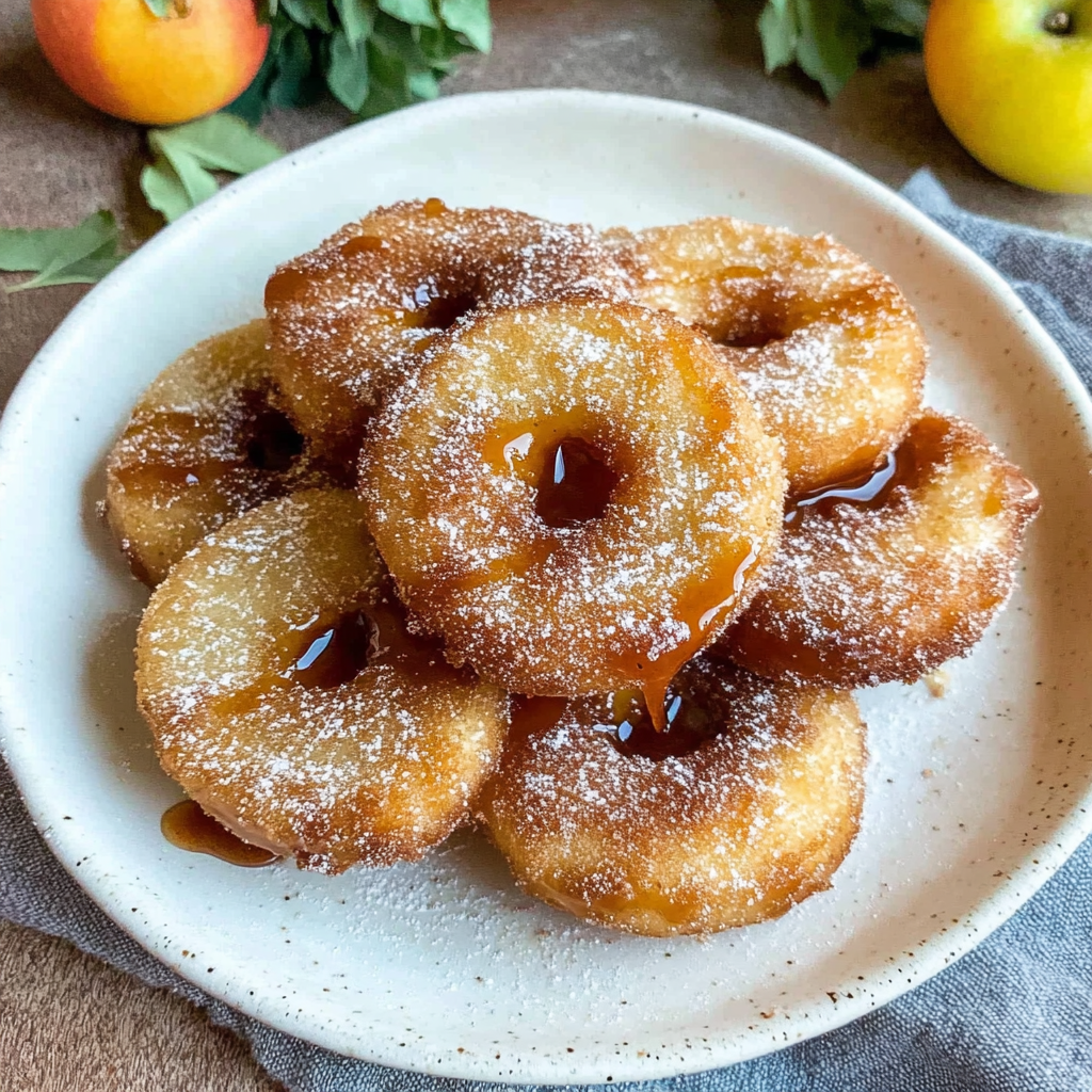 Recipe preparation for Apple ‘donuts’