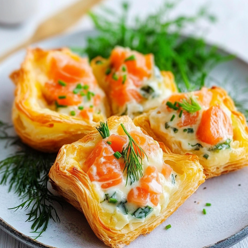 Recipe preparation for easter-smoked-salmon-puff-pastry-recipe