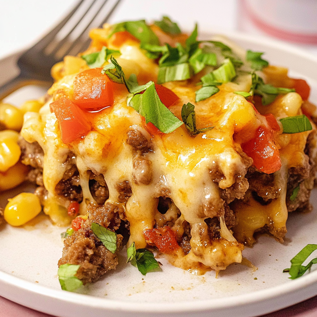 Recipe preparation for Big Mac Casserole Recipe