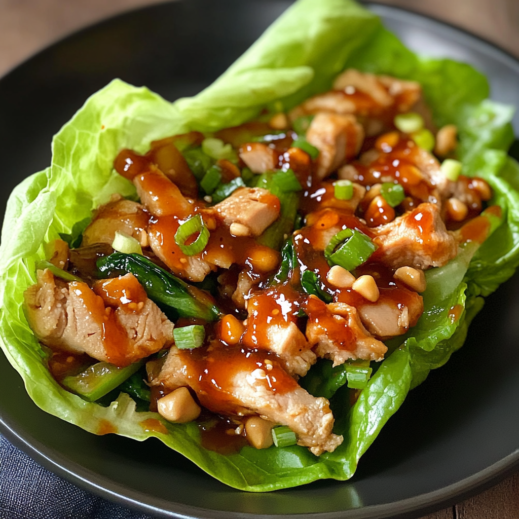 Recipe preparation for Asian Turkey Lettuce Wraps