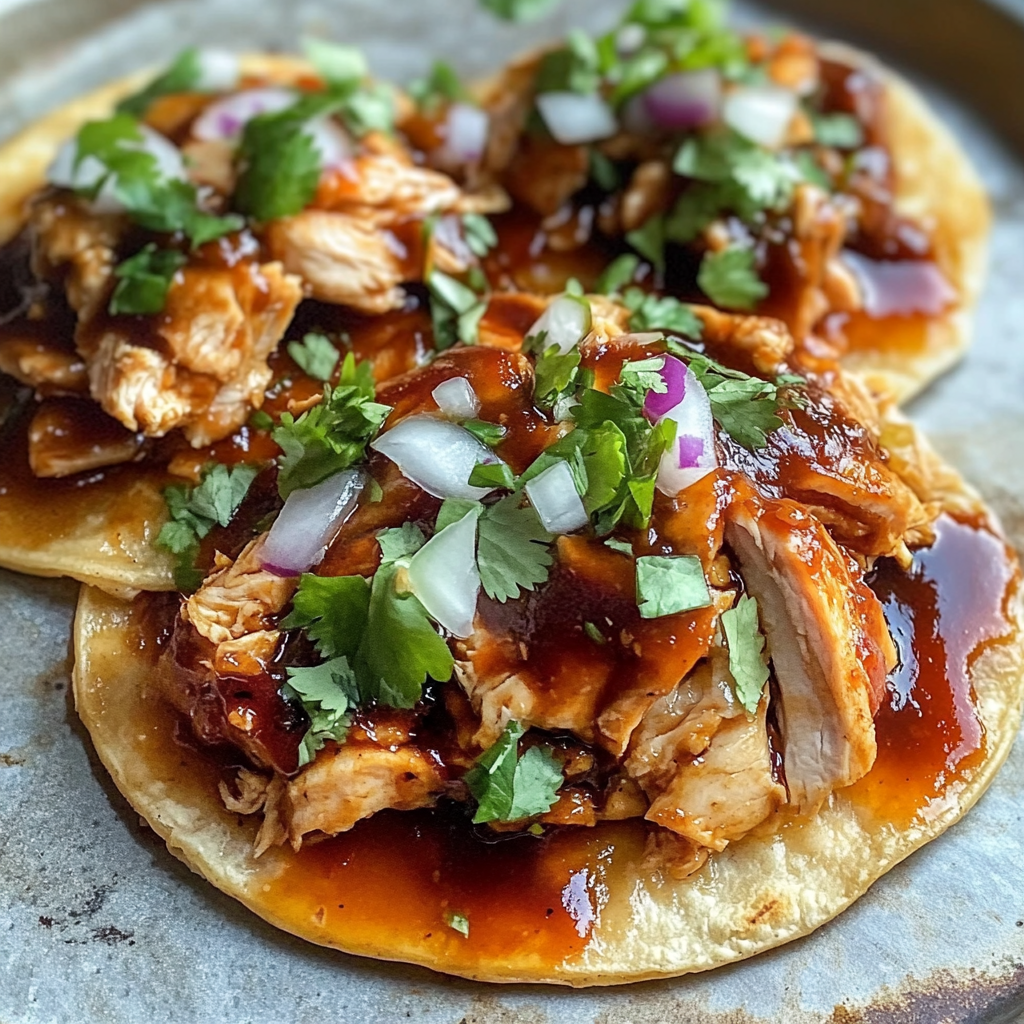 Recipe preparation for BBQ Chicken Tostadas