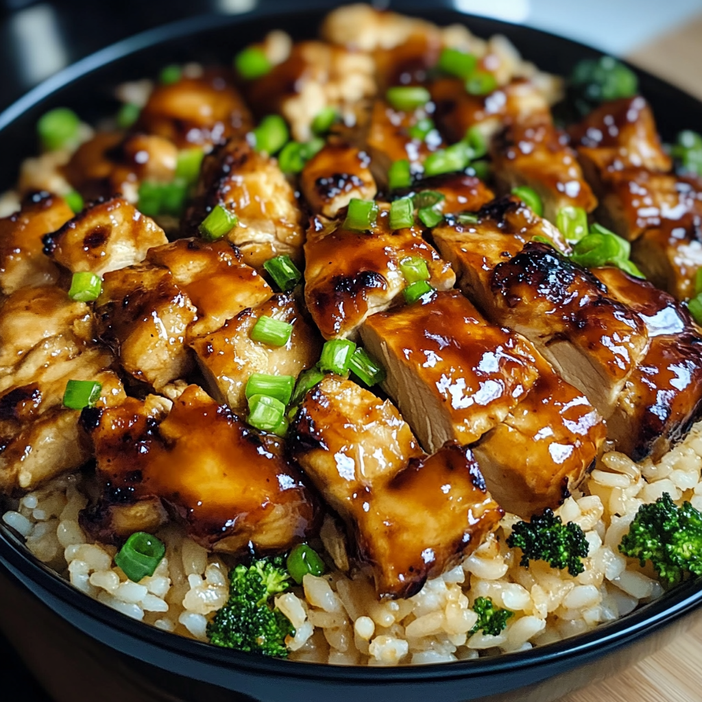 Recipe preparation for Honey BBQ Chicken & Rice