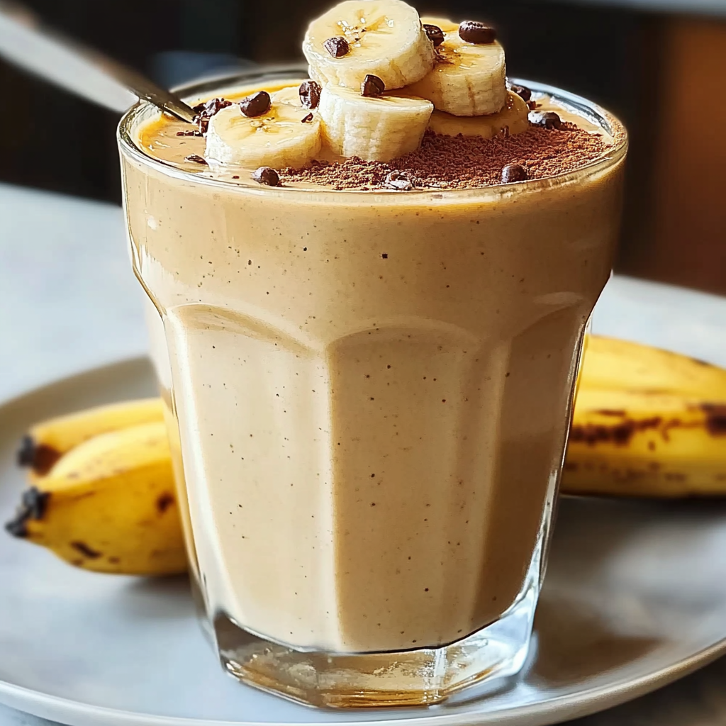 Recipe preparation for Creamy Coffee Banana Blend