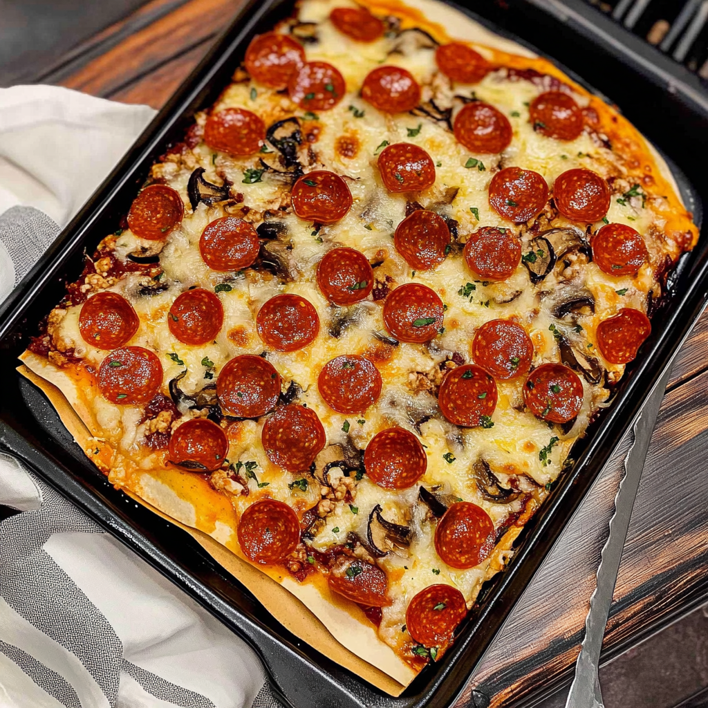 Recipe preparation for Pizza Enchiladas with a Twist
