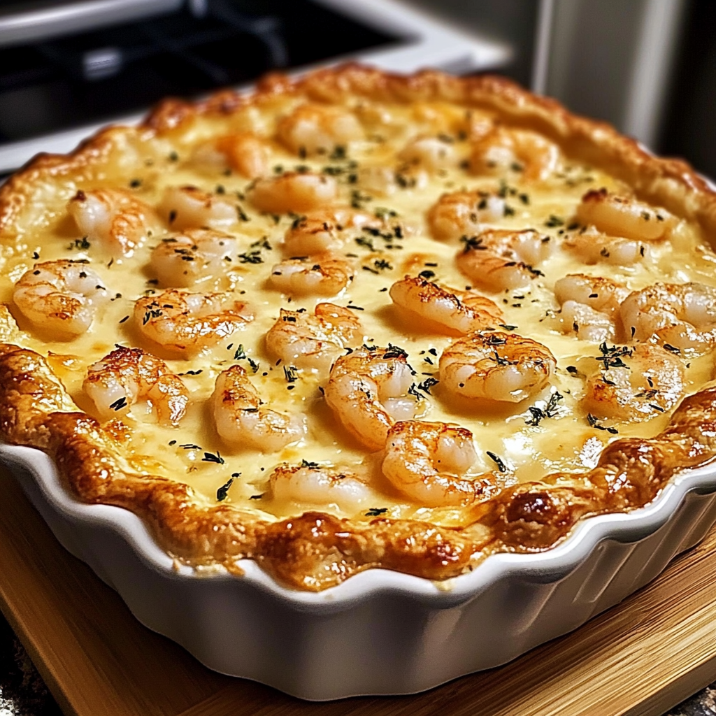 Recipe preparation for Florida Shrimp Pie