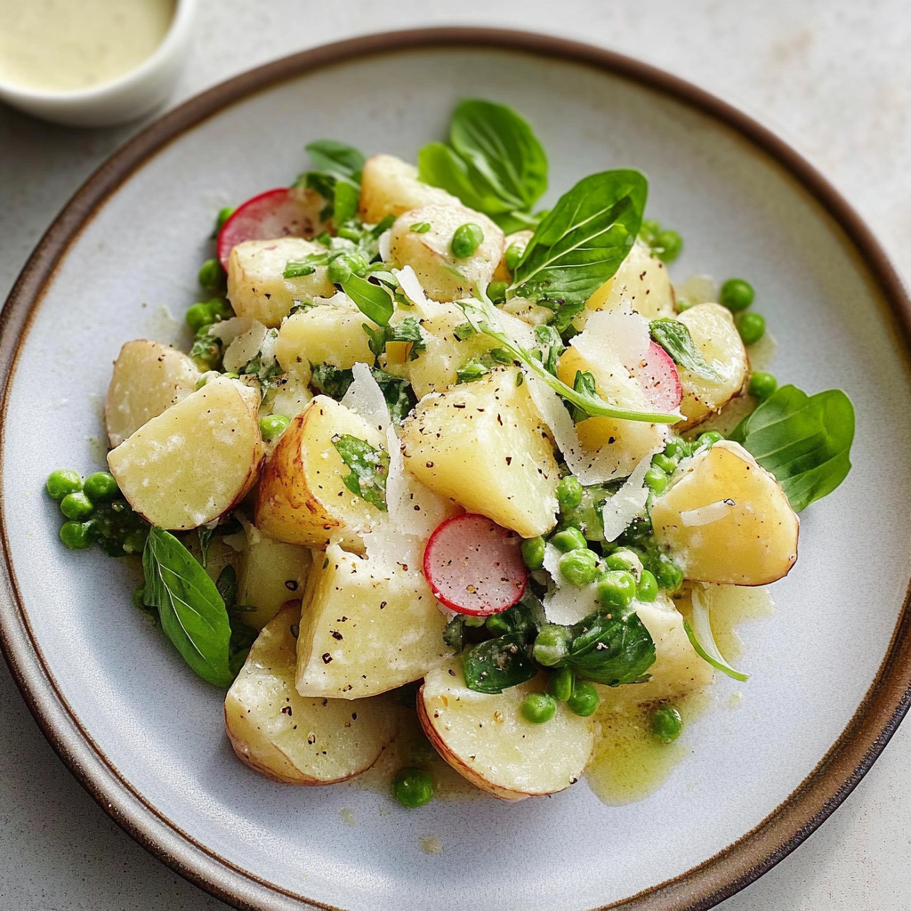 Recipe preparation for Coconut Potato Salad