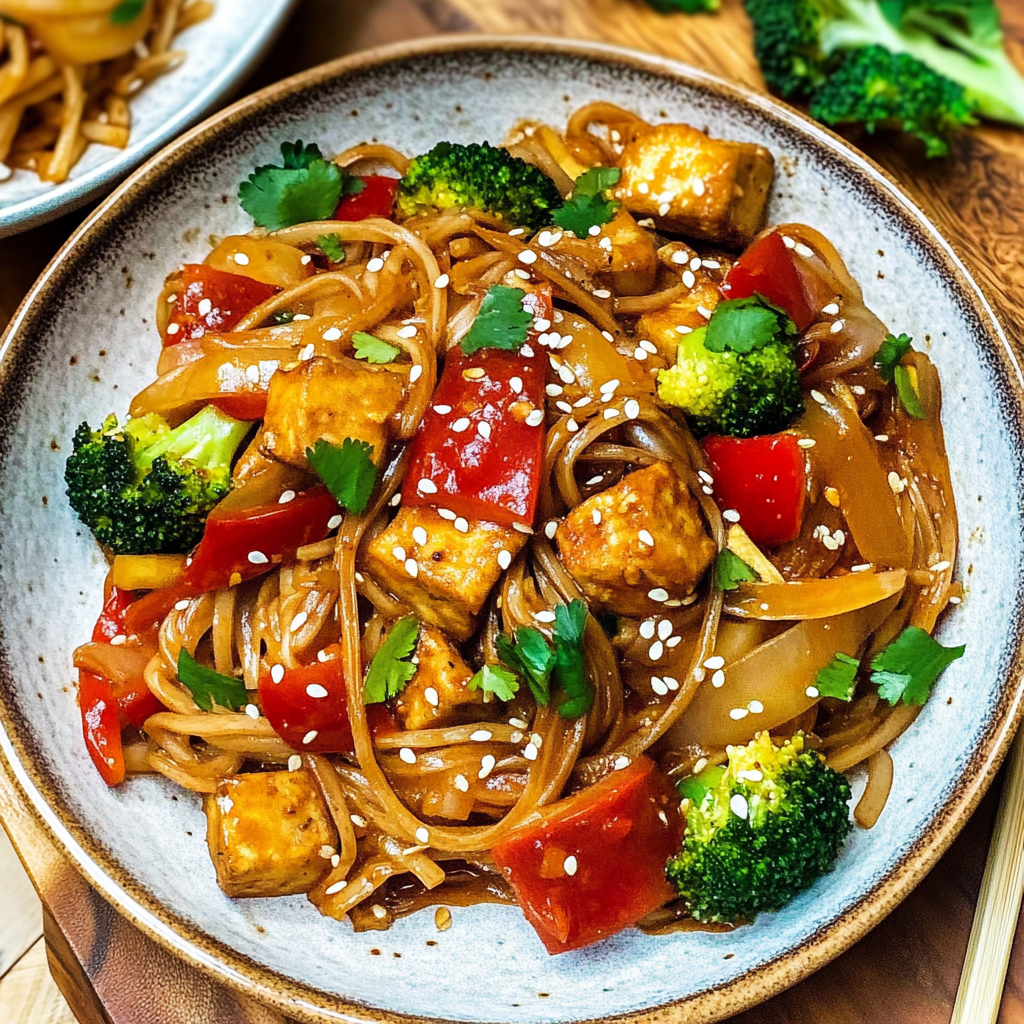 Recipe preparation for Grilled Vegan Stir Fry