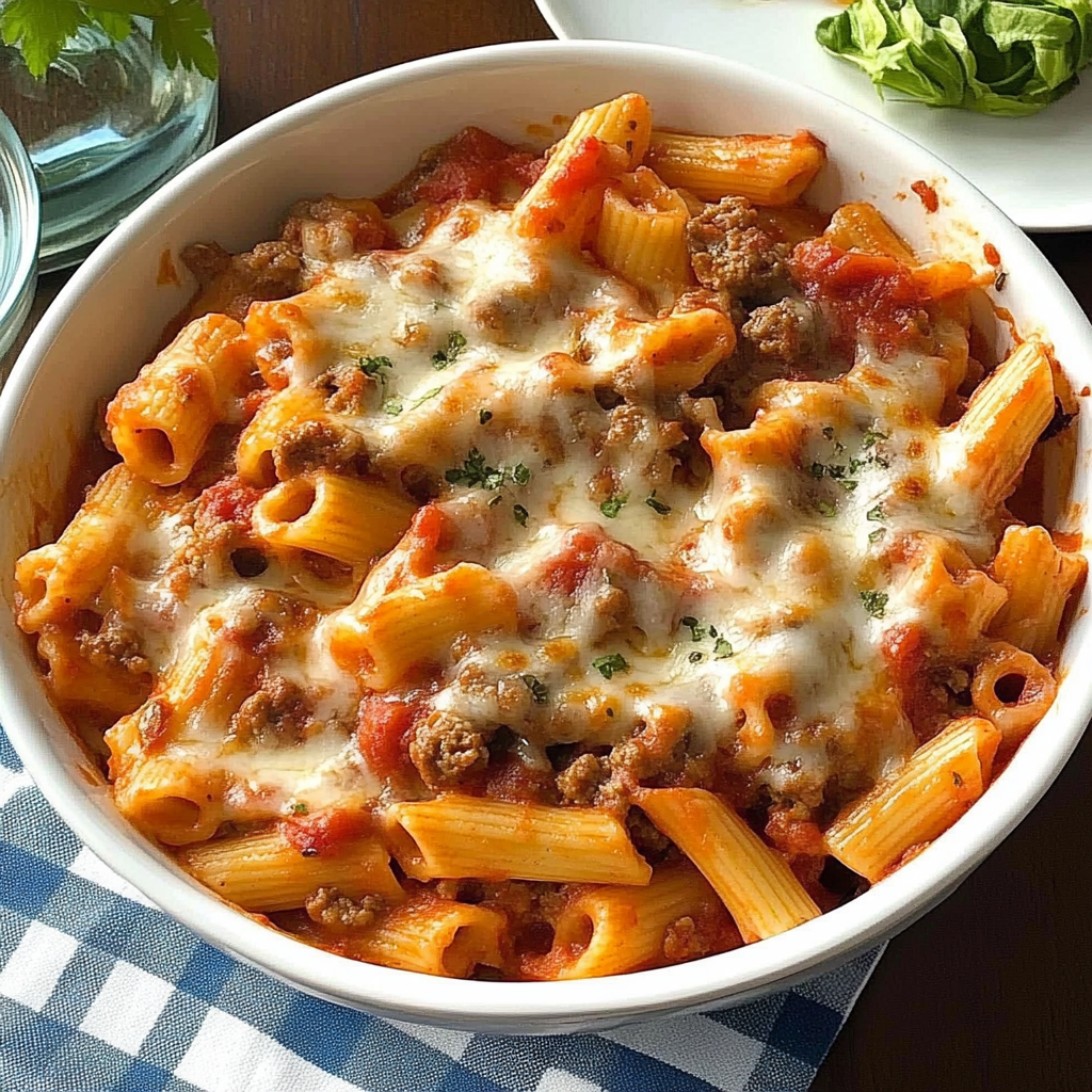 Recipe preparation for Broiled Italian Pasta