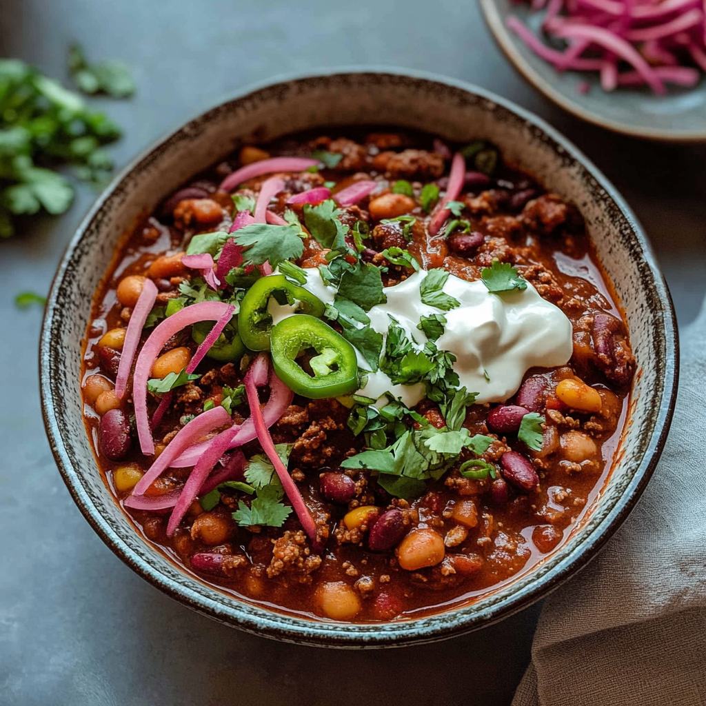 Recipe preparation for Classic Vegan Chili