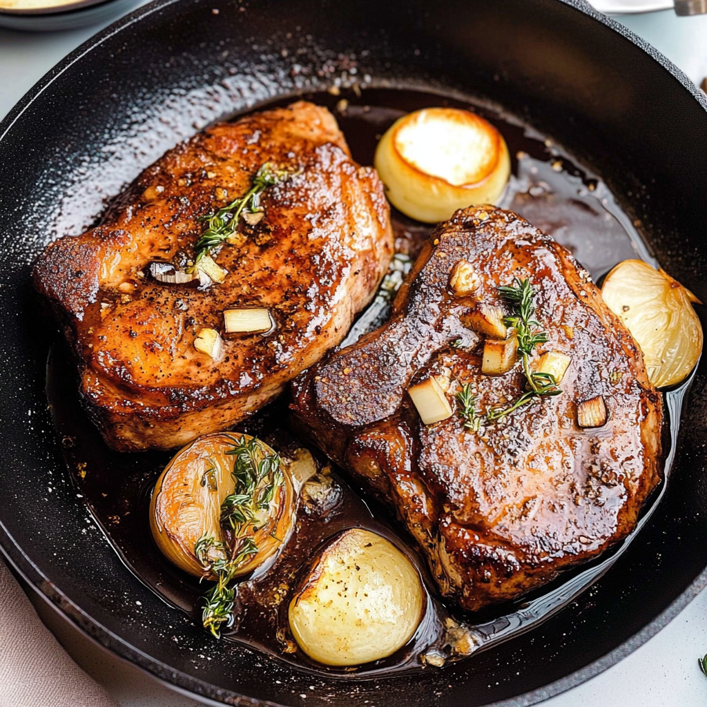 Recipe preparation for Pan-Seared Skillet Meal