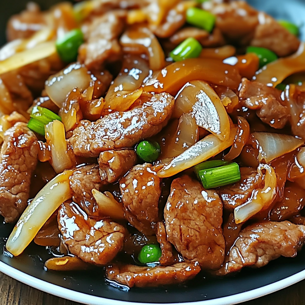 Recipe preparation for Oyster Sauce Beef Onion Stir-Fry