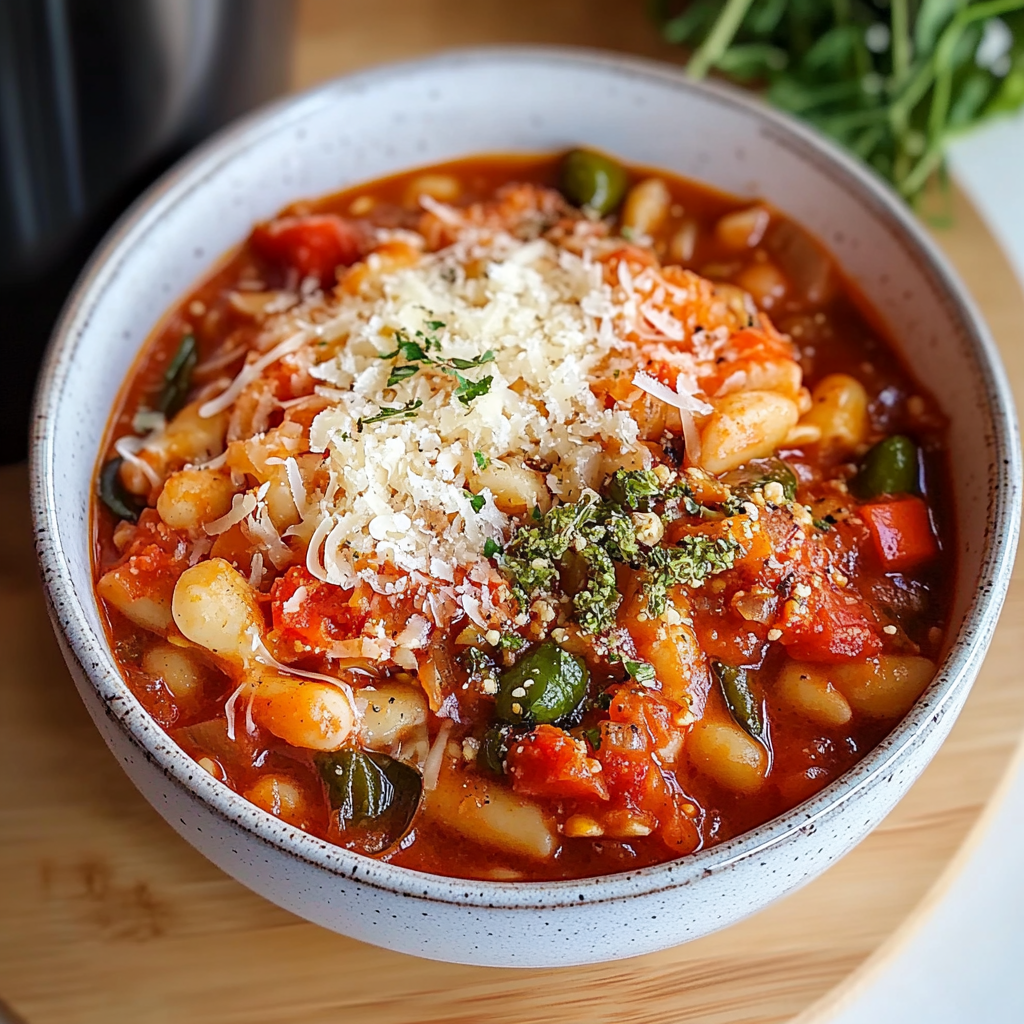 Recipe preparation for Strawberry Minestrone