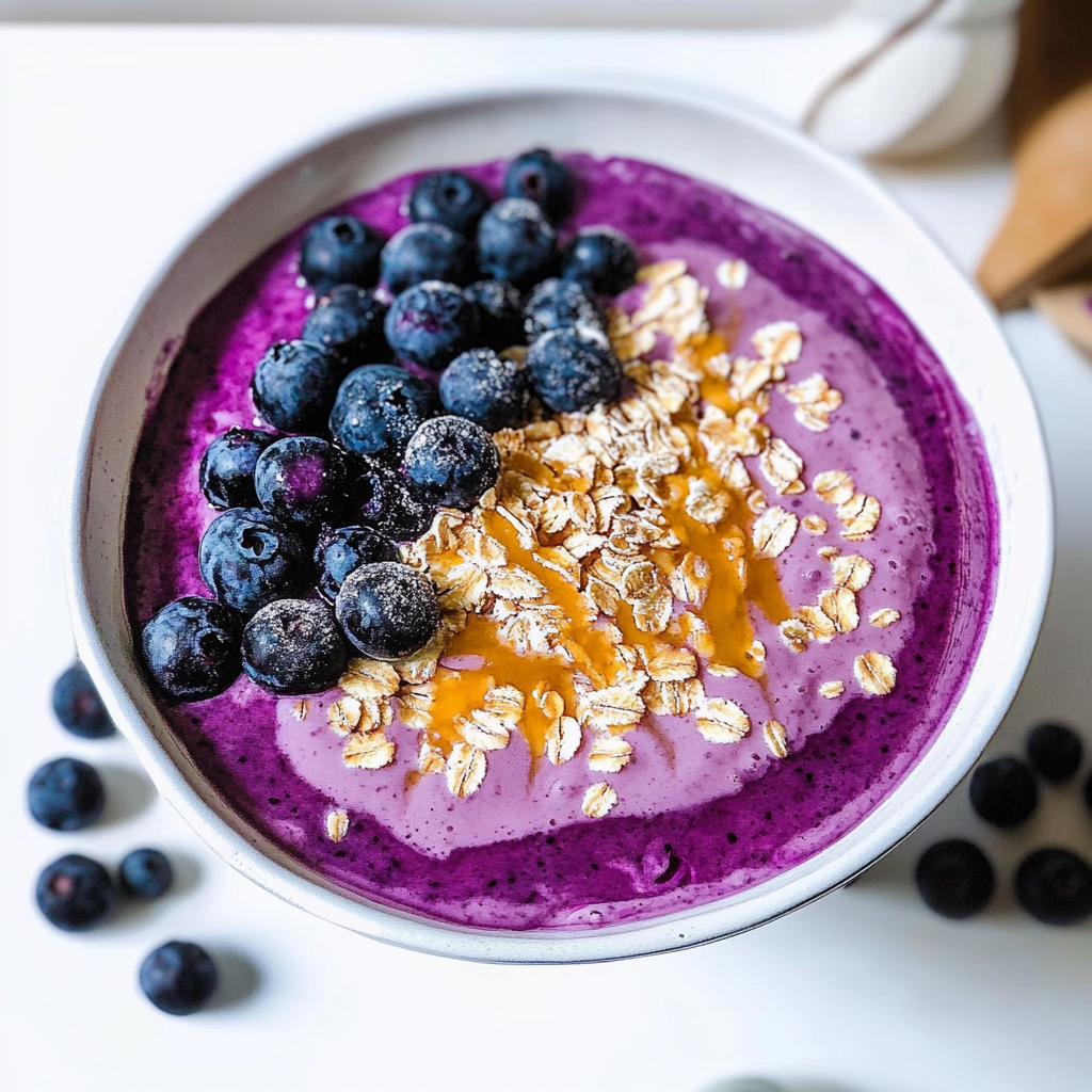 Recipe preparation for Blueberry Bowl