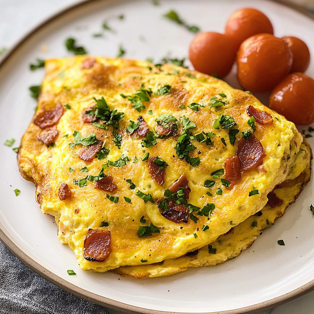 Recipe preparation for Rich Omelette