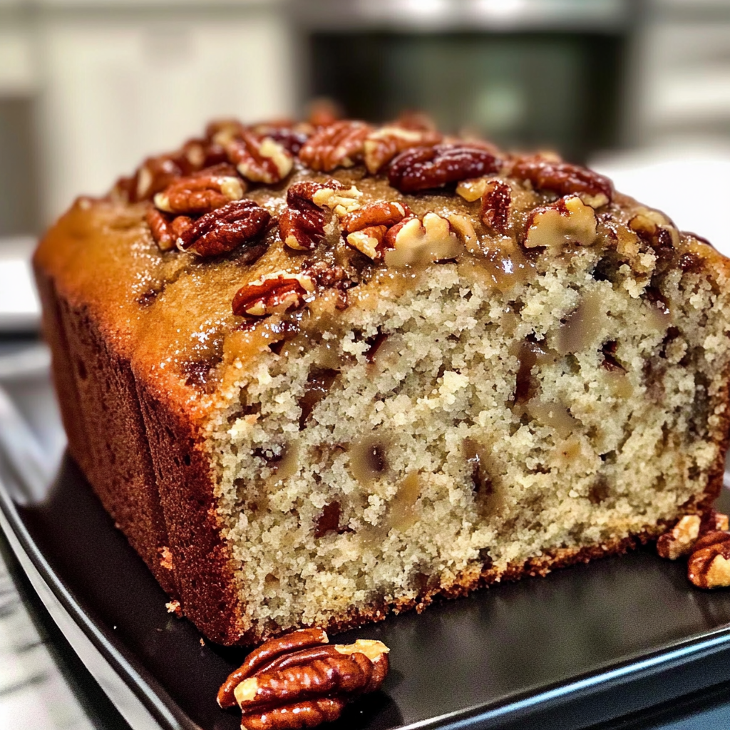 Recipe preparation for Sweet Alabama Pecan Bread