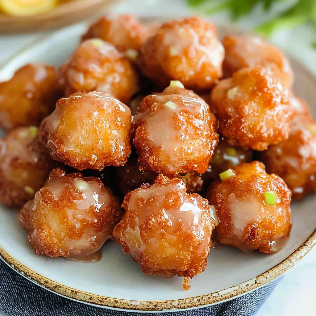 Recipe preparation for Apple Fritter Bites