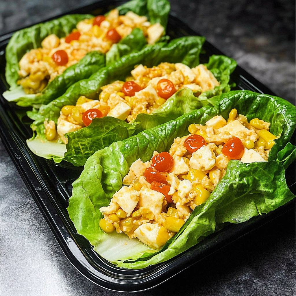 Recipe preparation for High-Protein Egg Salad Lettuce Wraps