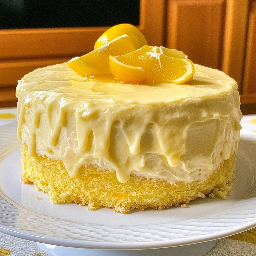 Recipe preparation for Lemon Velvet Cake With Lemon Cream Cheese Frosting
