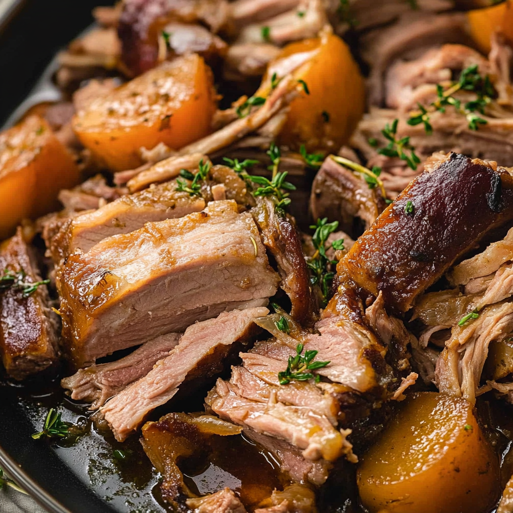 Recipe preparation for Crockpot Pork Roast