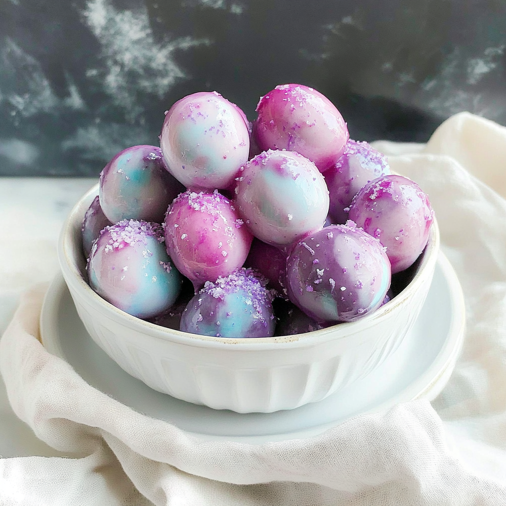 Recipe preparation for Galaxy Grapes