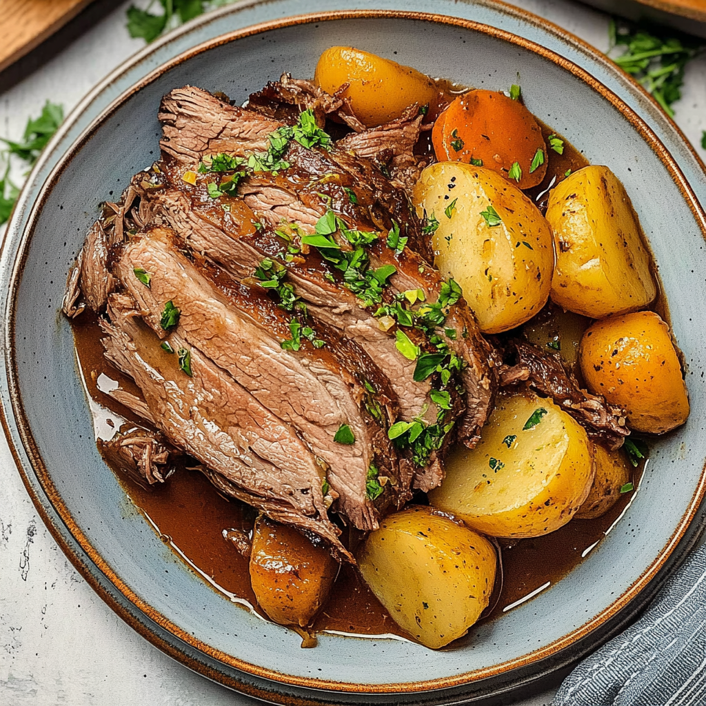 Recipe preparation for Slow Cooker Roast