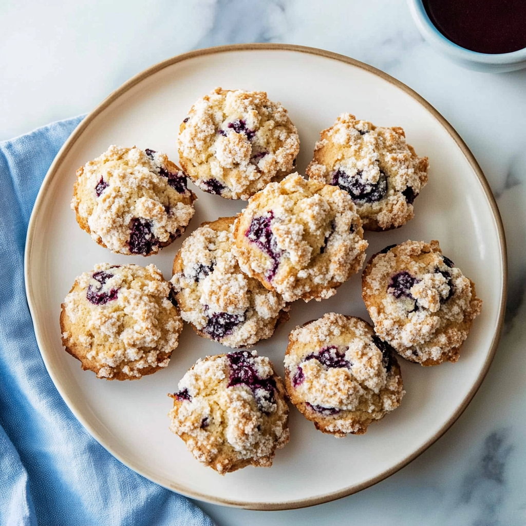 Recipe preparation for Blueberry Muffin Cookies With Streusel Topping