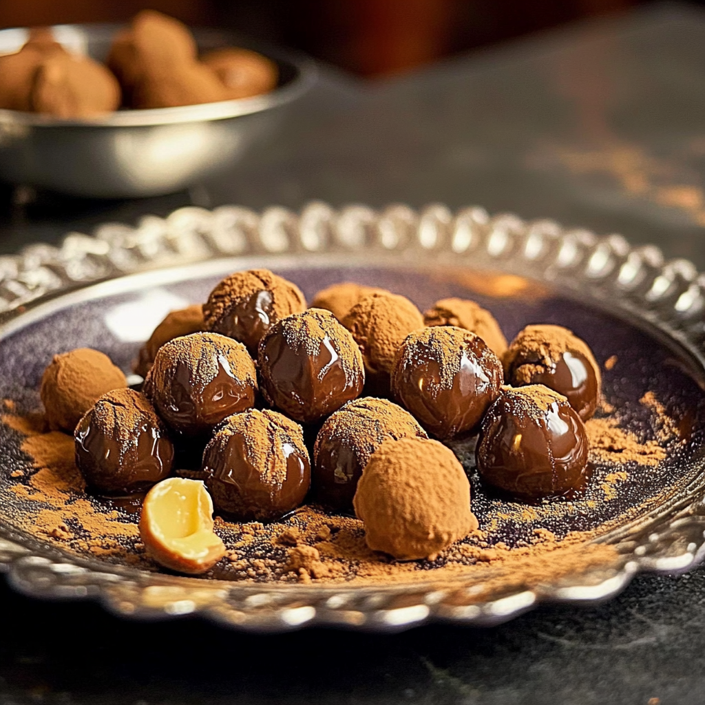Recipe preparation for Salted Caramel Truffles