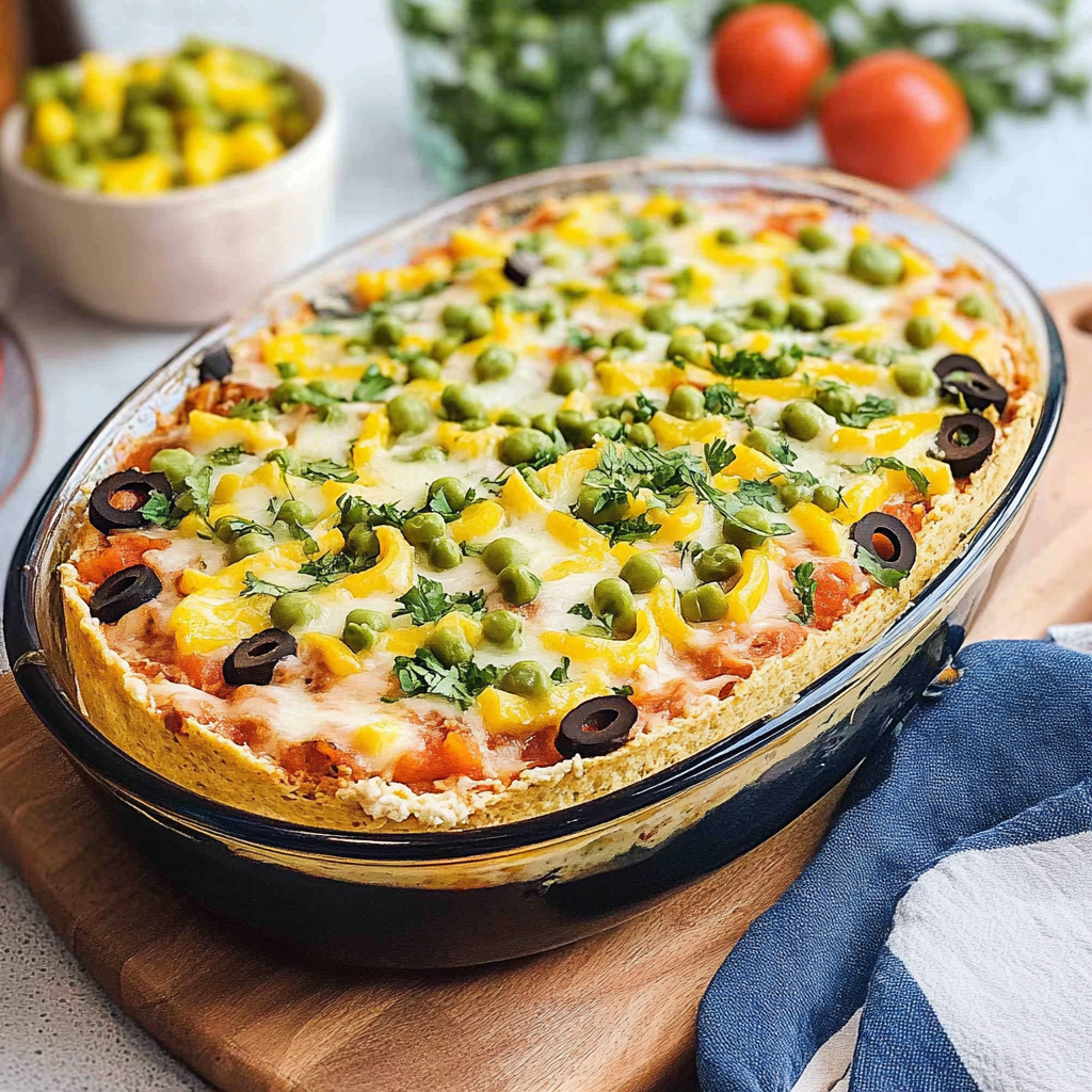 Recipe preparation for Fiesta Seven-Layer Dip