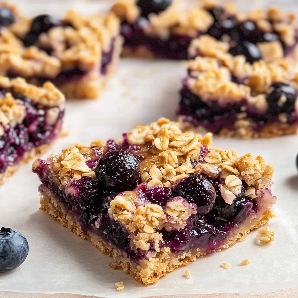 Recipe preparation for Blueberry Oatmeal Breakfast Bars