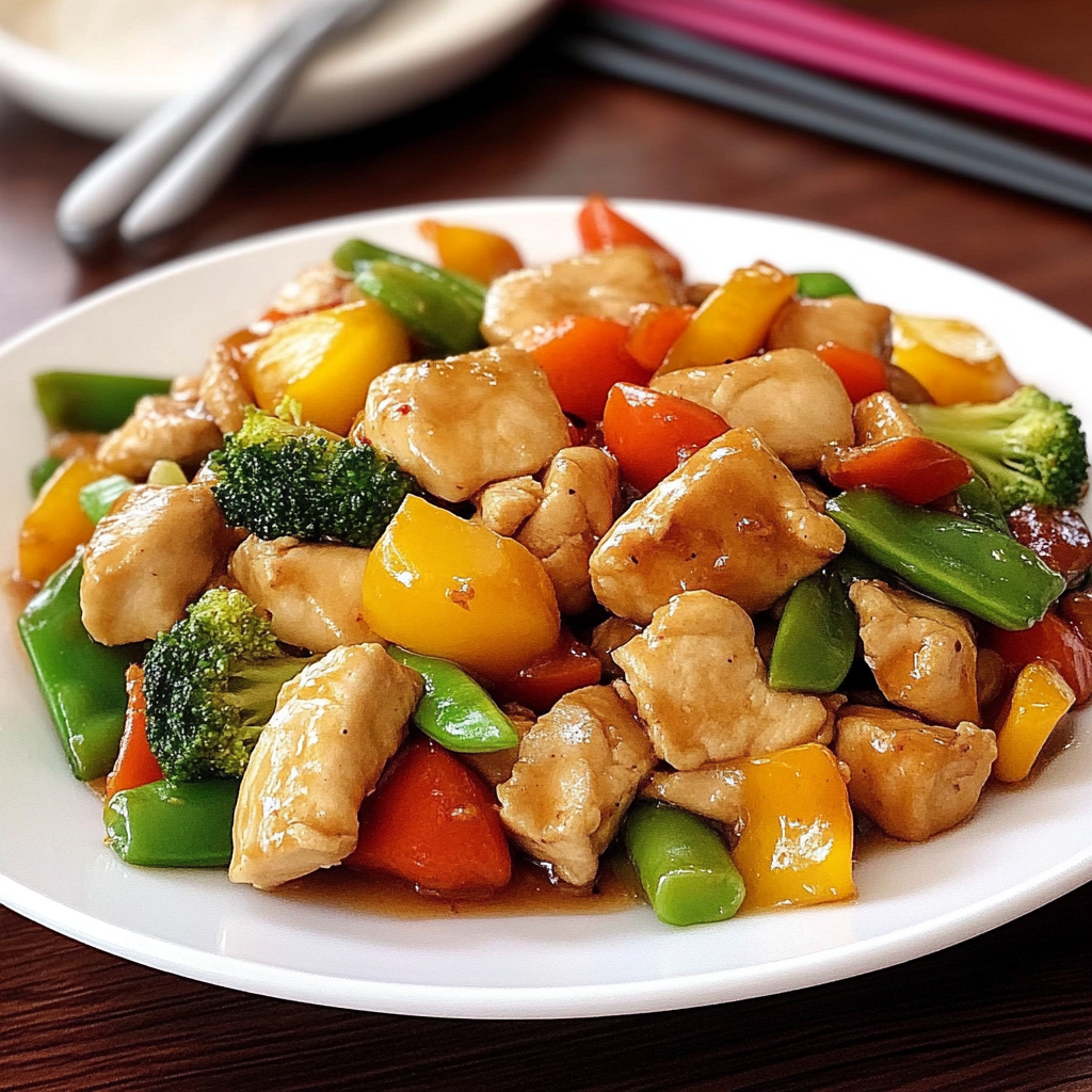 Recipe preparation for Chinese Chicken Stir-Fry Dish