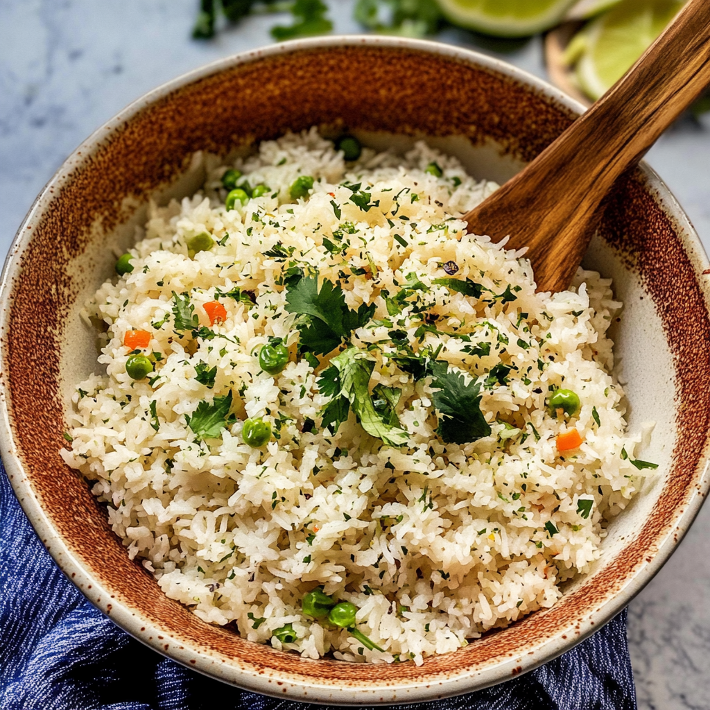 Recipe preparation for Cilantro Lime rice