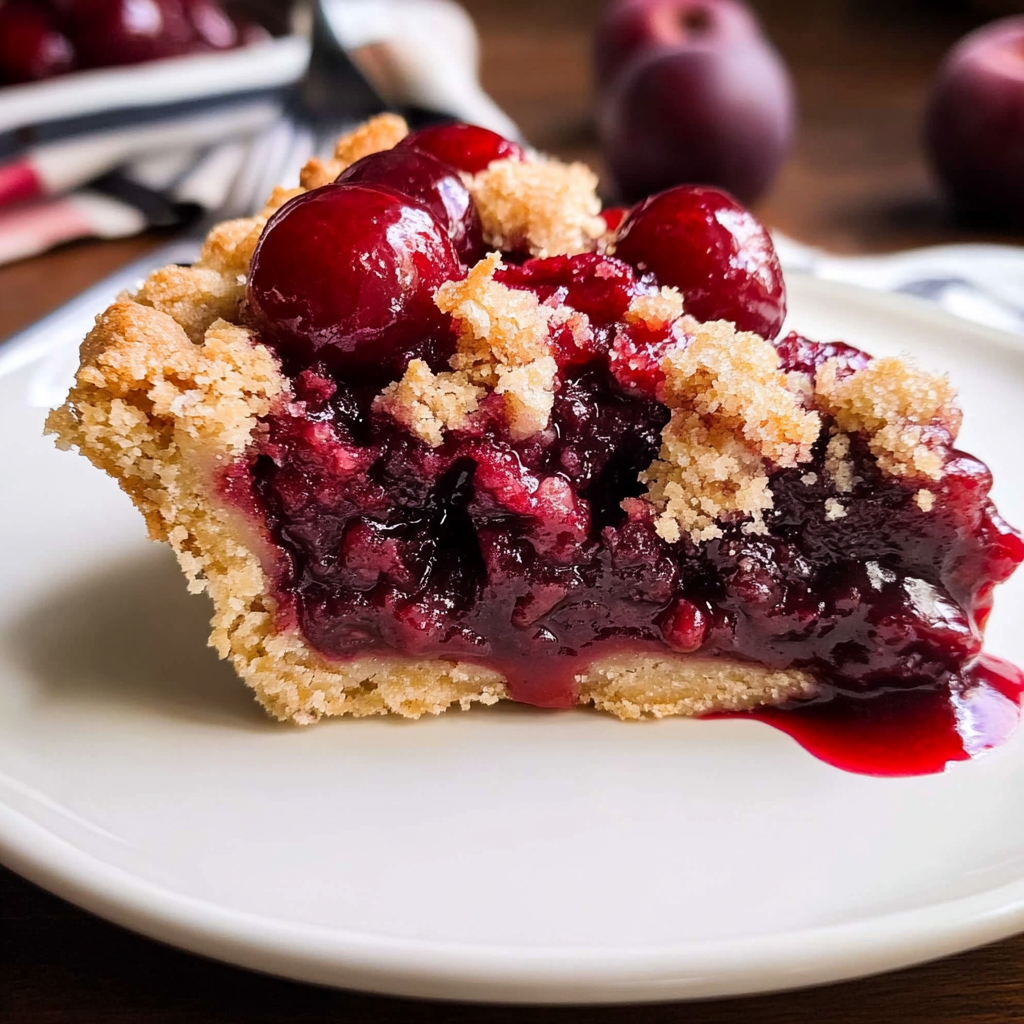 Recipe preparation for Cherry Crumble