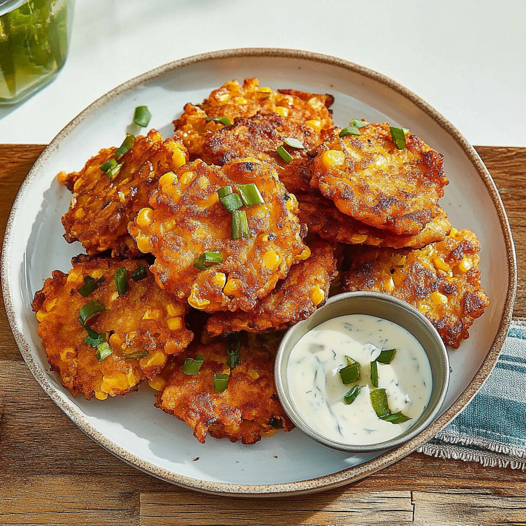 Recipe preparation for Sweet Corn Fritters