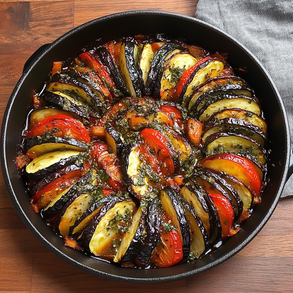 Recipe preparation for Summer Vegetable Ratatouille
