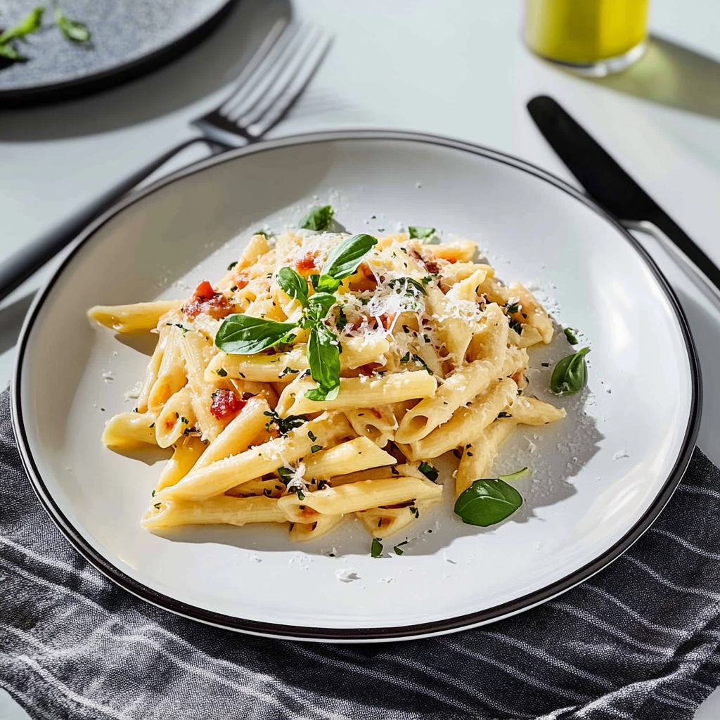 Recipe preparation for Light Pasta Dish
