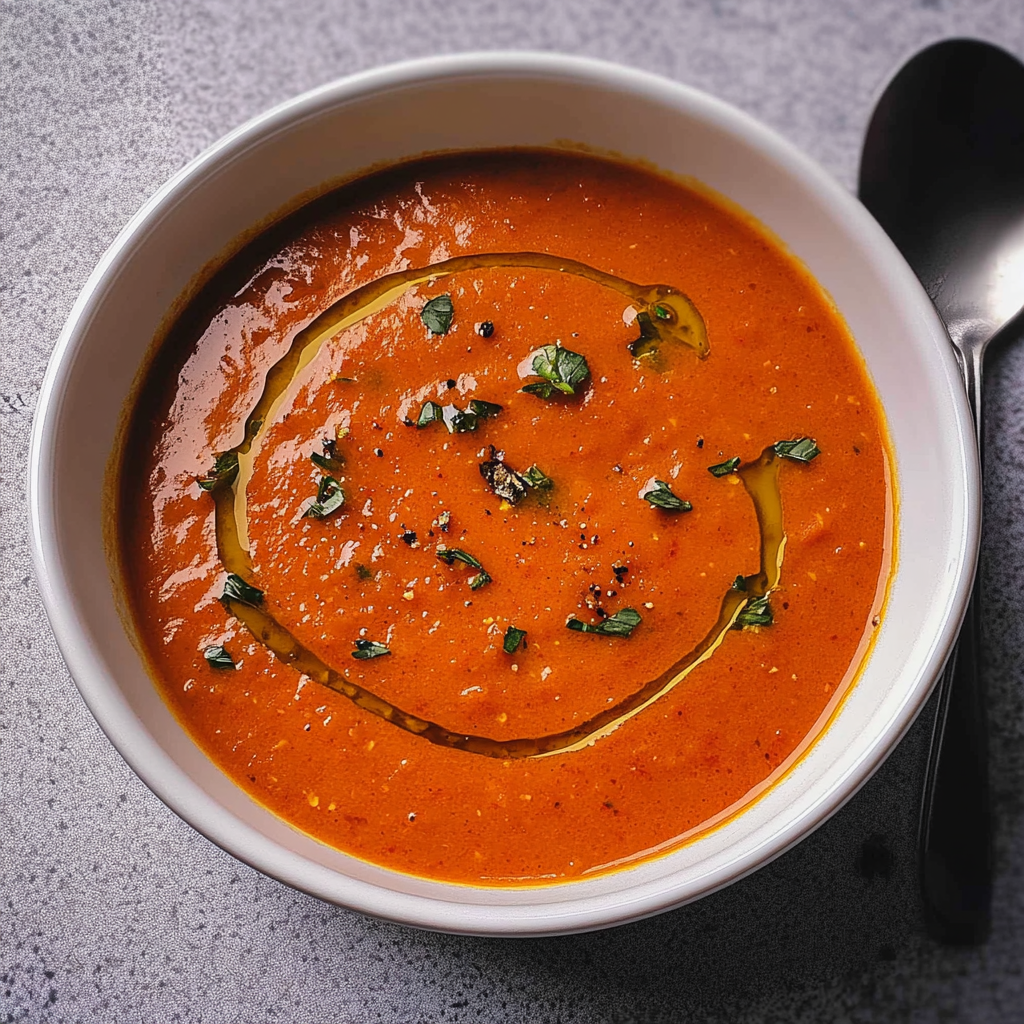 Recipe preparation for Best Coconut Tomato Soup