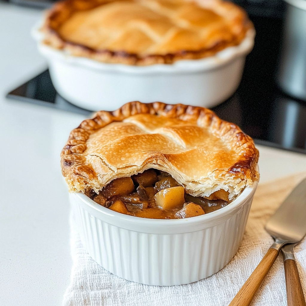 Recipe preparation for Chocolate Vegetable Pot Pie