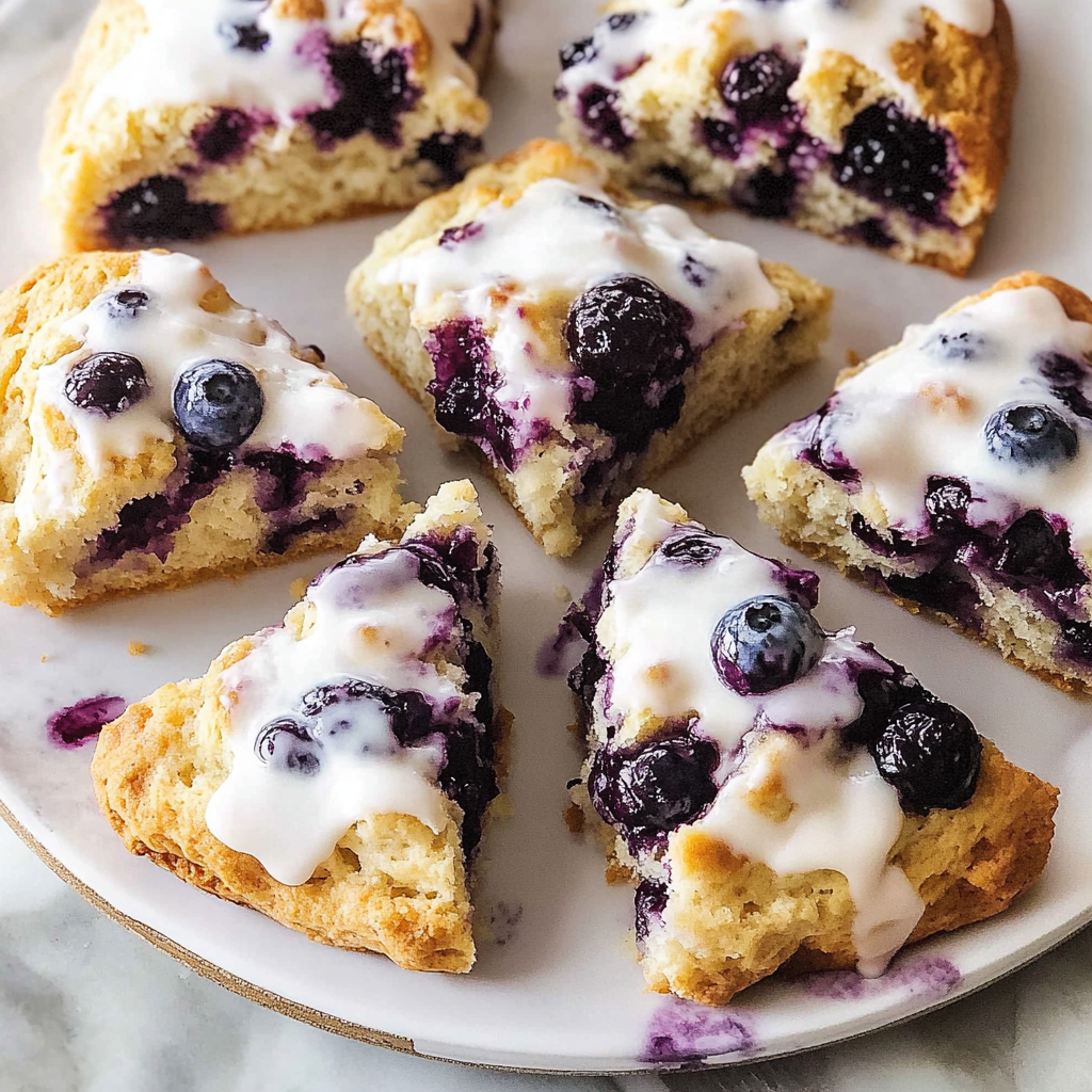 Recipe preparation for Blueberry Scones