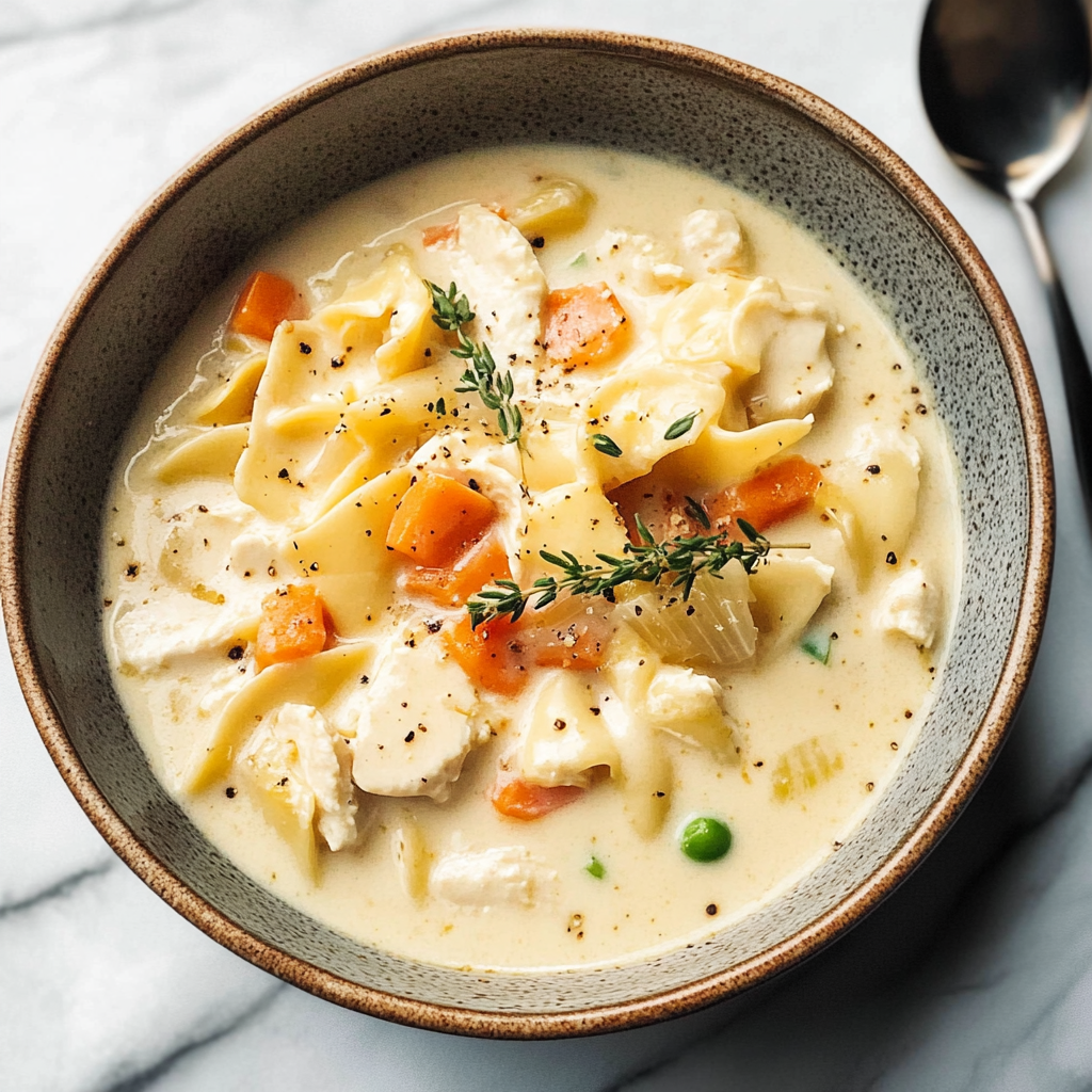 Recipe preparation for Cream of Chicken Soup