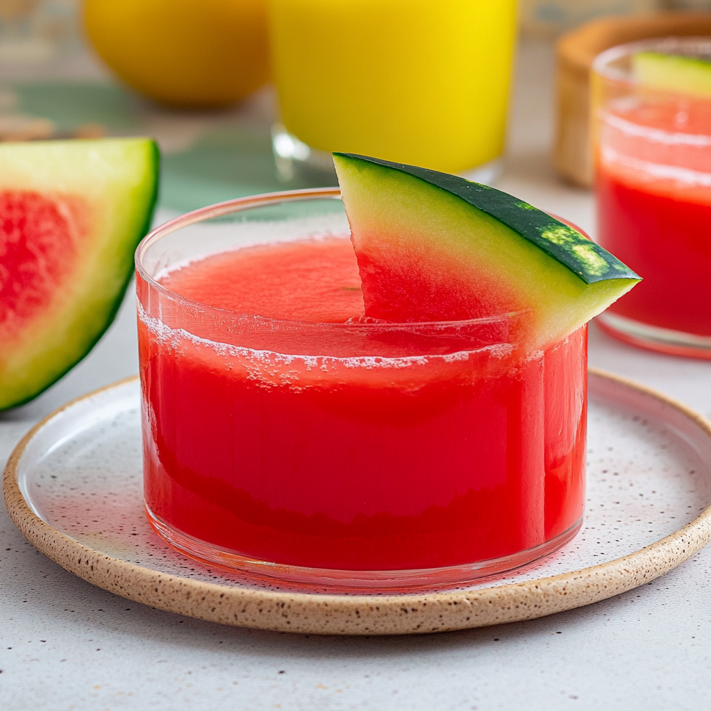 Recipe preparation for Watermelon Lemonade