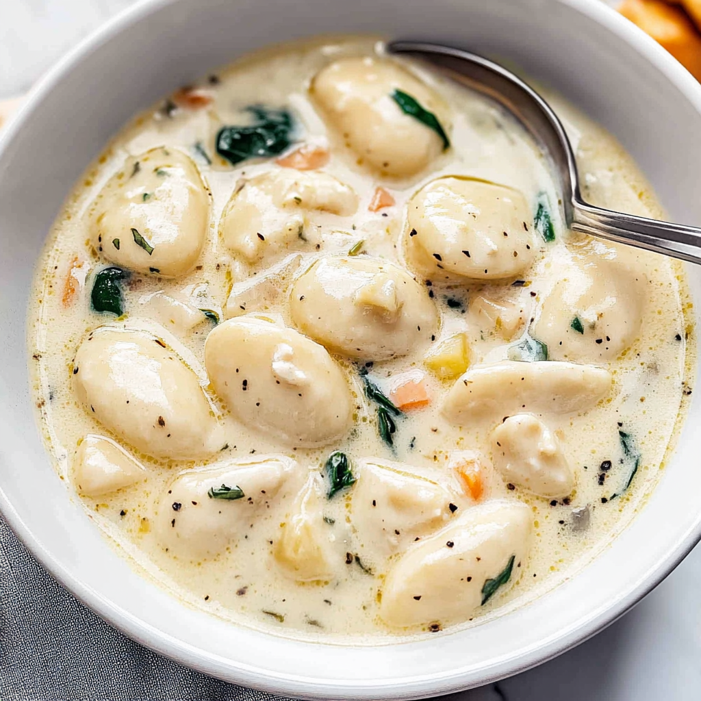 Recipe preparation for Chicken and Gnocchi Soup