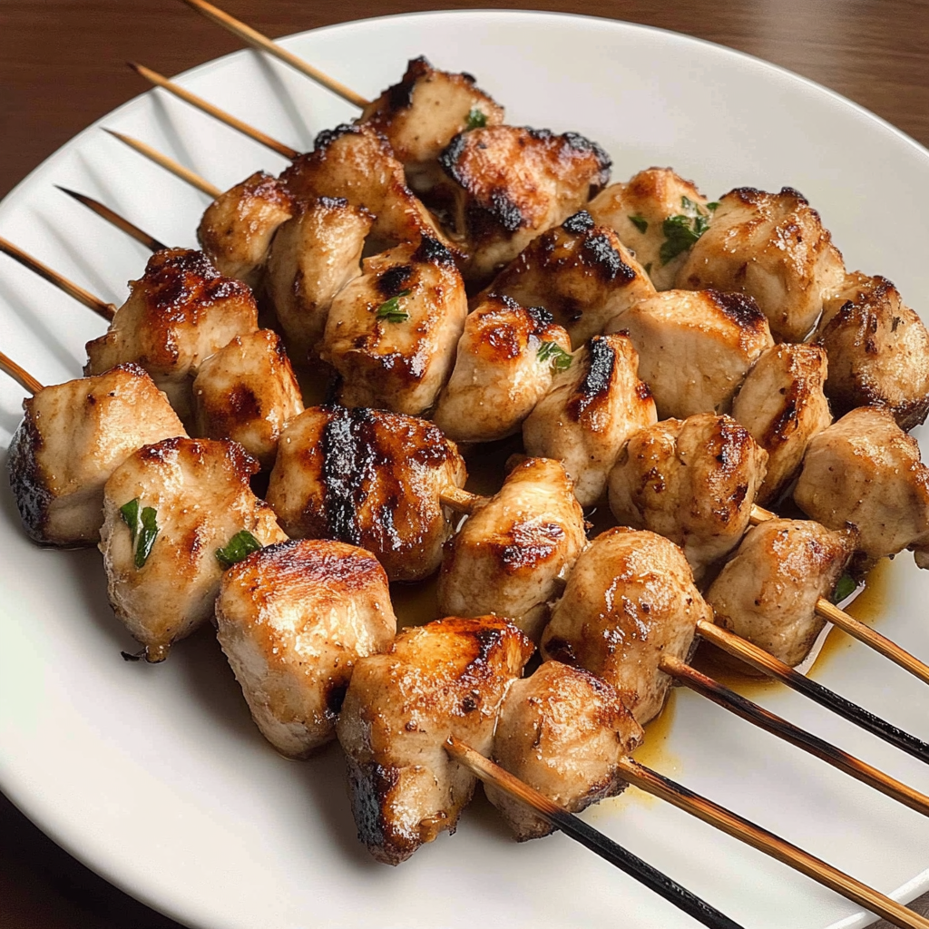 Recipe preparation for Grilled Chicken Skewers Recipe