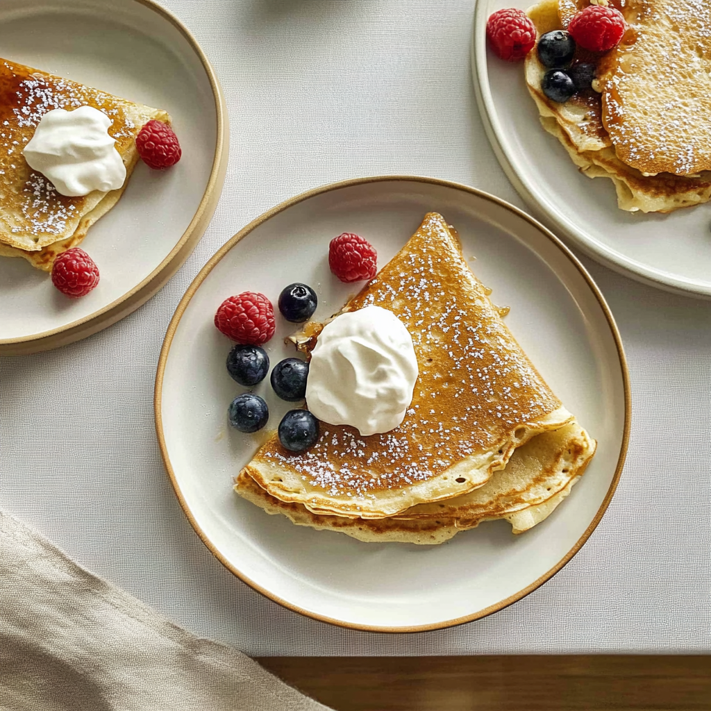 Recipe preparation for Delicious Crepes
