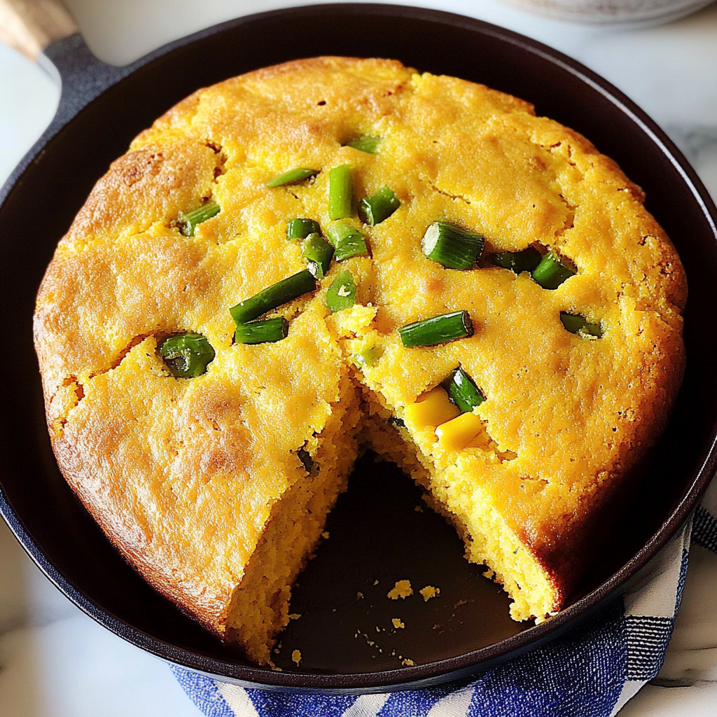 Recipe preparation for Spicy Jalapeno Cornbread