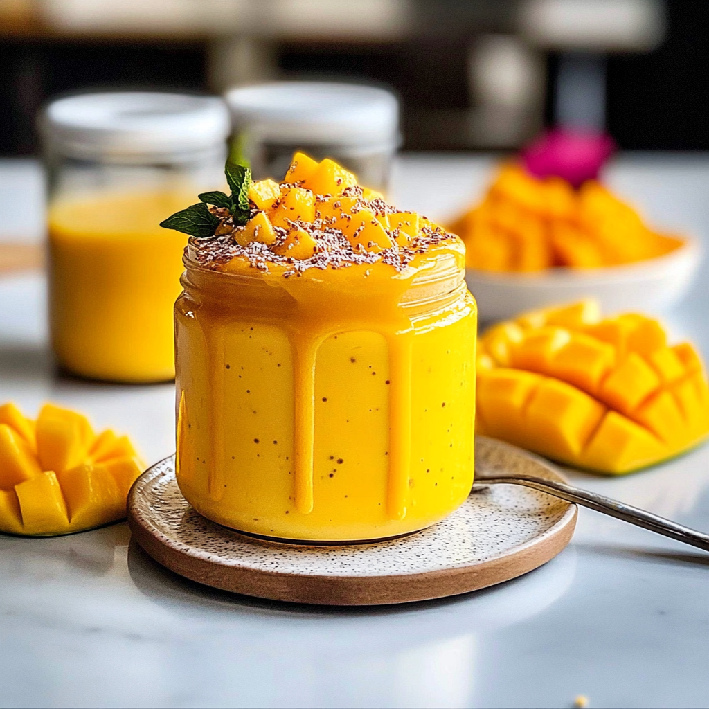 Recipe preparation for Mango Smoothie