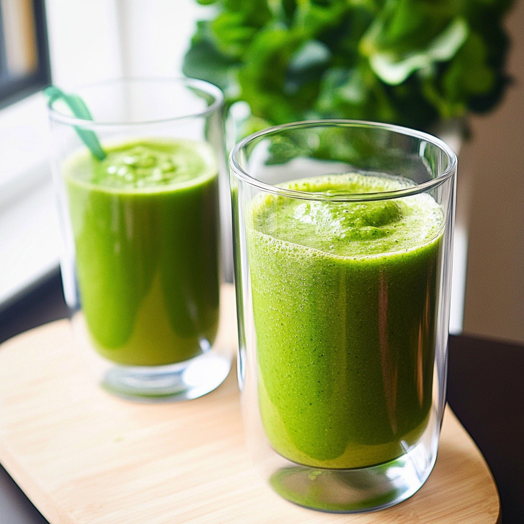 Recipe preparation for Energizing Green Smoothie