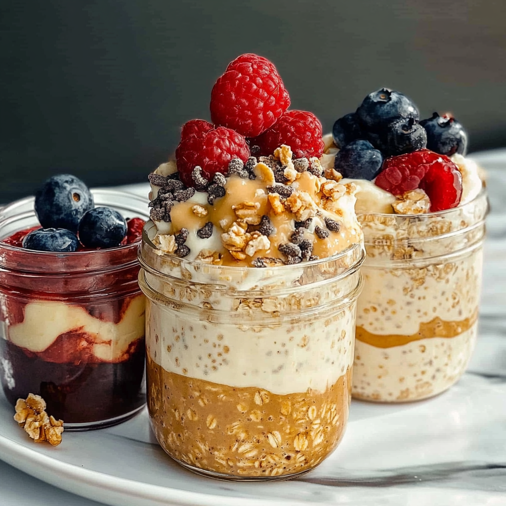 Recipe preparation for Overnight Oats Breakfast