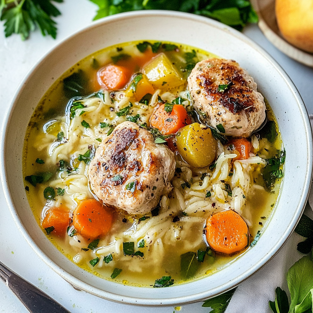 Recipe preparation for Italian Wedding Soup